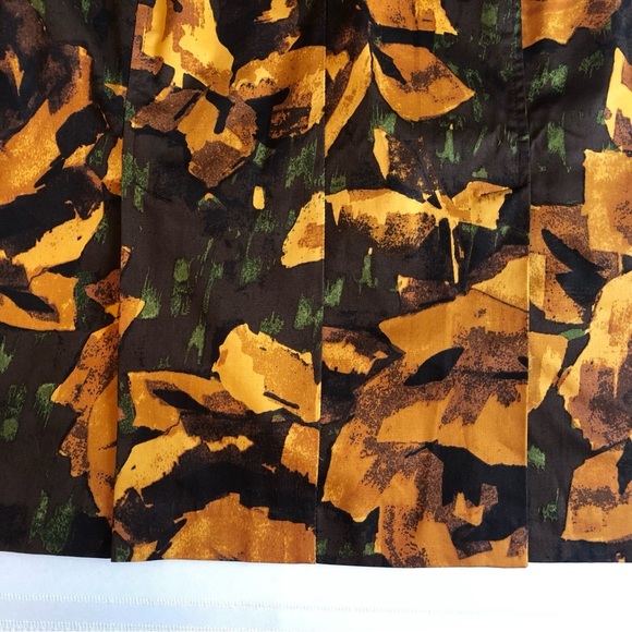 NWT New York & Company Brown & Gold Pencil Skirt Knee-Length Size 14 - Picture 9 of 9